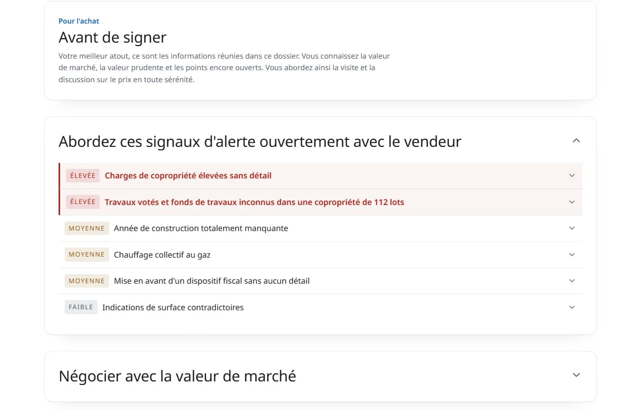 Avant de signer : vue d'un vrai rapport