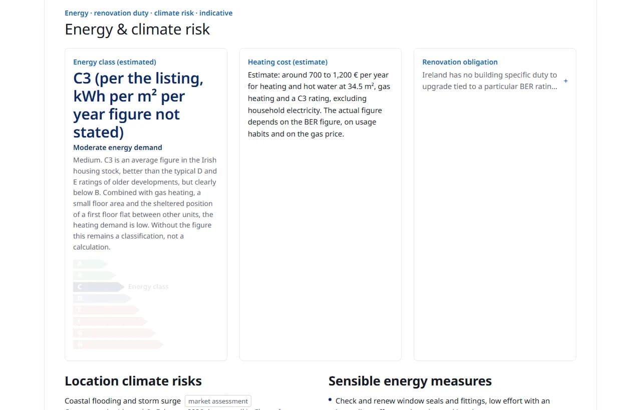 Development and building potential: view from a real report