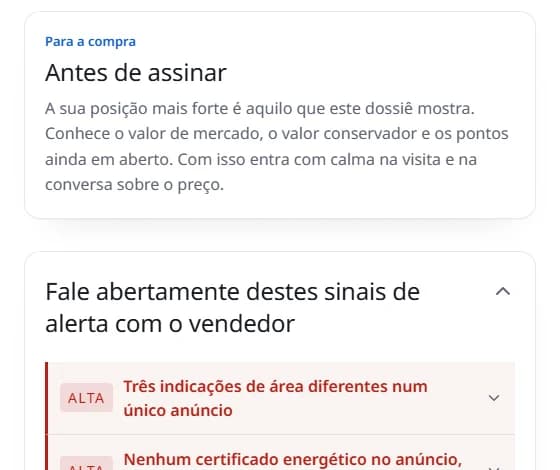 Antes de assinar: vista de um relatório verdadeiro
